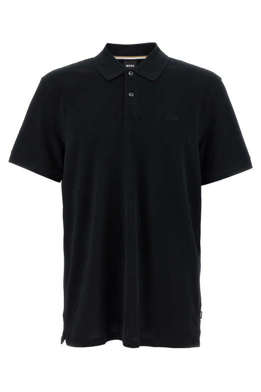 Рубашка-поло из пике Черный HUGO BOSS 50468362001 Рубашка-поло из пике Черный HUGO BOSS 50468362001