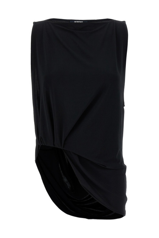 Топ JACQUEMUS 'Le Haut Peplo' Черный 25E251TO1222381990