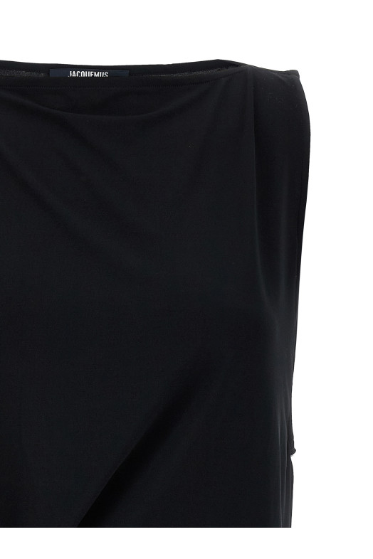 Топ JACQUEMUS 'Le Haut Peplo' Черный 25E251TO1222381990