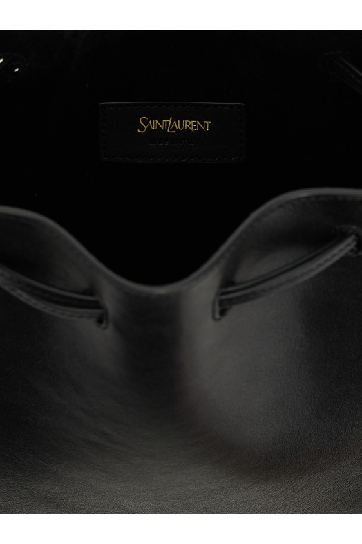 Шкіряна сумка-відро Чорний SAINT LAURENT 817386AADUK1000 Шкіряна сумка-відро Чорний SAINT LAURENT 817386AADUK1000