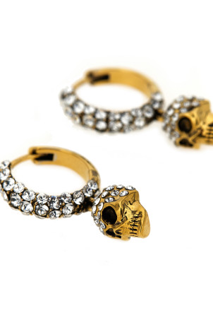 Skull earrings Gold Skull earrings Gold