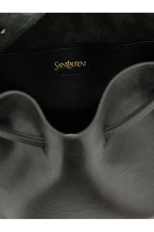 Большая кожаная сумка-ведро Зеленый SAINT LAURENT 822872AADOO3695 Большая кожаная сумка-ведро Зеленый SAINT LAURENT 822872AADOO3695