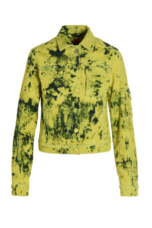 Джинсова куртка з ефектом ті-дай Жовтий FERRARI (4791097)