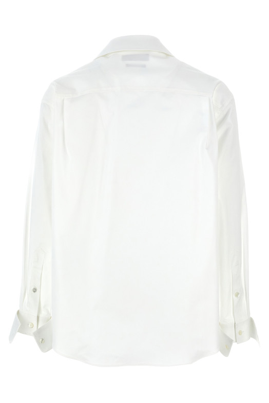 Double collar shirt White
