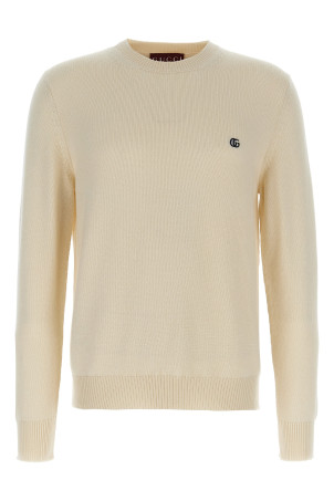 Светр з логотипом Білий GUCCI 815007XKEK49692