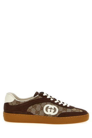 Кроссовки GUCCI 'Incrocio GG' коричневые 791742AAEGA2242 Кроссовки GUCCI 'Incrocio GG' коричневые 791742AAEGA2242