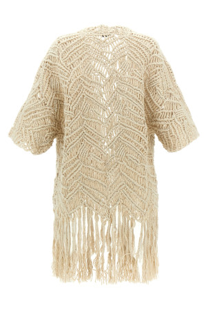 'OPERA Dazzling Macramé' cardigan Beige 'OPERA Dazzling Macramé' cardigan Beige