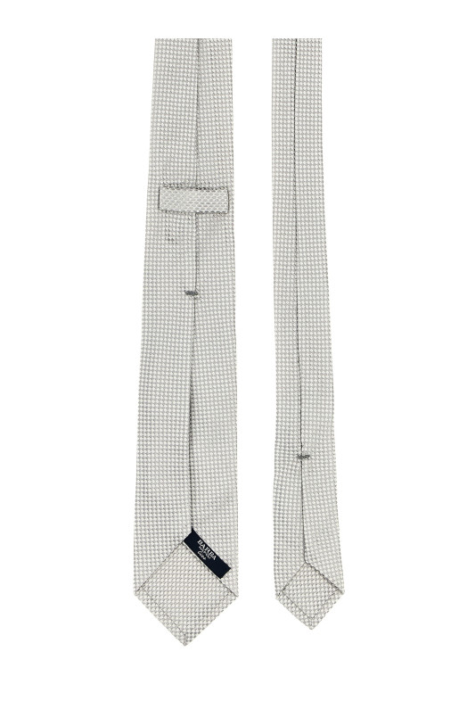 Silk tie Silver