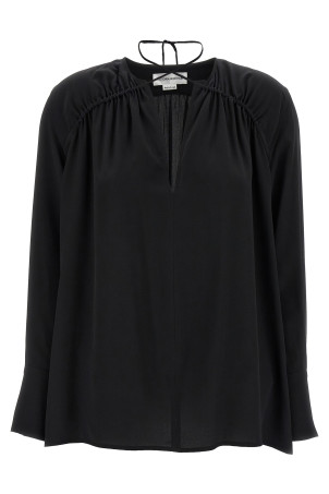 Блузка VICTORIA BECKHAM 'Gather Detail Tie' чорна 1125WSH006014ABLACK Блузка VICTORIA BECKHAM 'Gather Detail Tie' чорна 1125WSH006014ABLACK