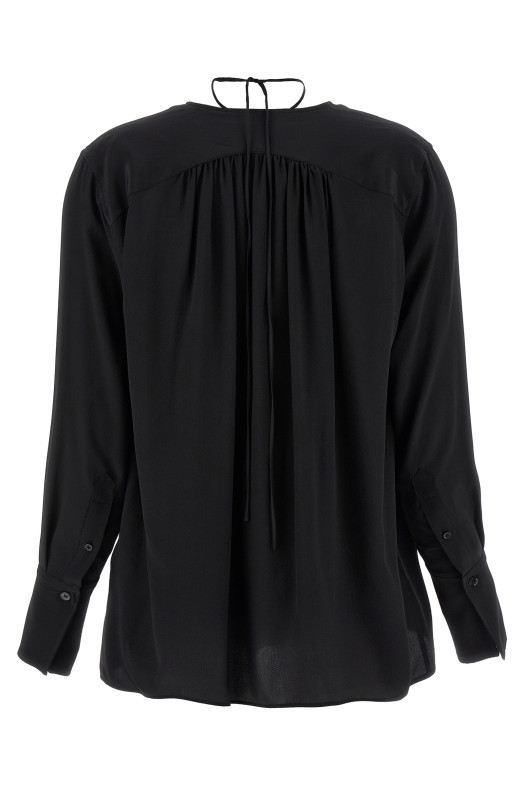 Блузка VICTORIA BECKHAM 'Gather Detail Tie' Черный 1125WSH006014ABLACK Блузка VICTORIA BECKHAM 'Gather Detail Tie' Черный 1125WSH006014ABLACK