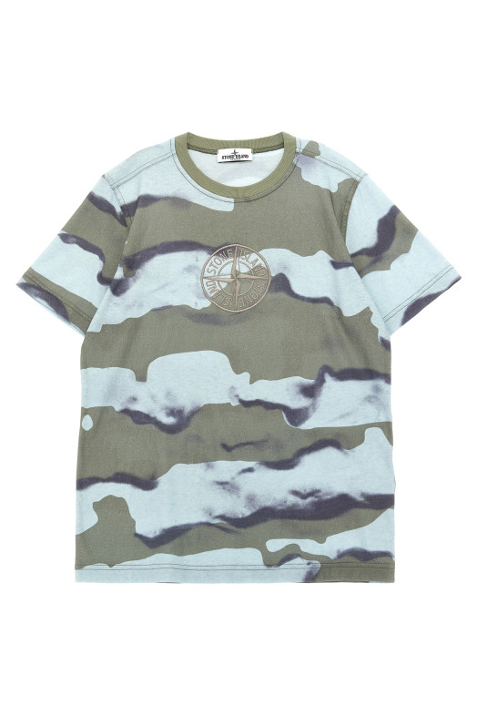 Футболка з вишивкою логотипу Багатобарвна STONE ISLAND JUNIOR K1S162100008V0041 Футболка з вишивкою логотипу Багатобарвна STONE ISLAND JUNIOR K1S162100008V0041