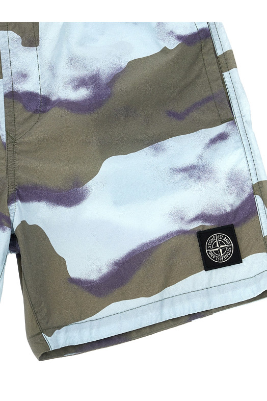 Шорты для плавания с нашивкой логотипа Многоцветный STONE ISLAND JUNIOR K1S16B100004V0041 Шорты для плавания с нашивкой логотипа Многоцветный STONE ISLAND JUNIOR K1S16B100004V0041