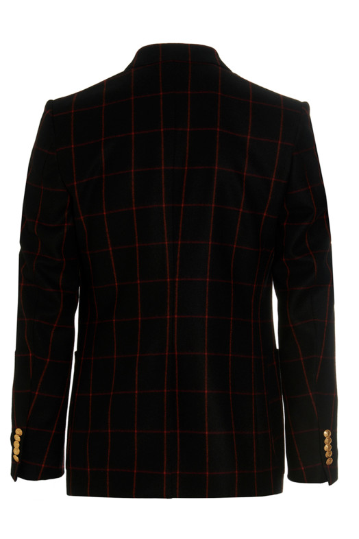 Double-breasted check blazer Multicolor Double-breasted check blazer Multicolor