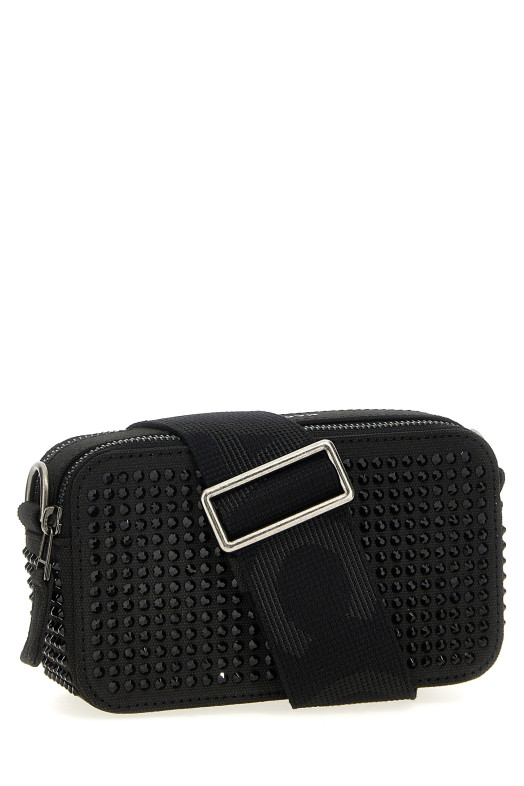 Сумка через плече MARC JACOBS 'The Crystal Canvas Snapshot' Чорна 2S4HCR009H03008 Сумка через плече MARC JACOBS 'The Crystal Canvas Snapshot' Чорна 2S4HCR009H03008