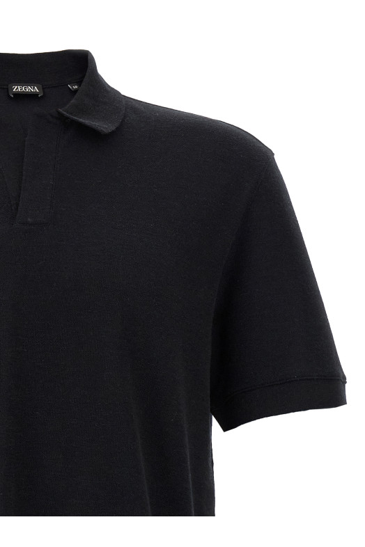 Кашемірове поло Чорний ZEGNA UF338A9F708B09 Кашемірове поло Чорний ZEGNA UF338A9F708B09