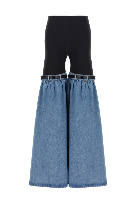 Брюки COPERNI 'Hybrid Denim Flare' Многоцветный COPP134F2020BLKBLU Брюки COPERNI 'Hybrid Denim Flare' Многоцветный COPP134F2020BLKBLU