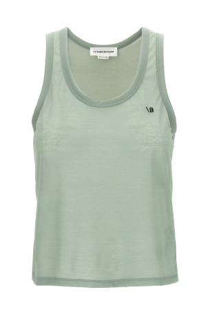 Майка з вишивкою логотипу Зелений VICTORIA BECKHAM 1125JTS006145AWASABI