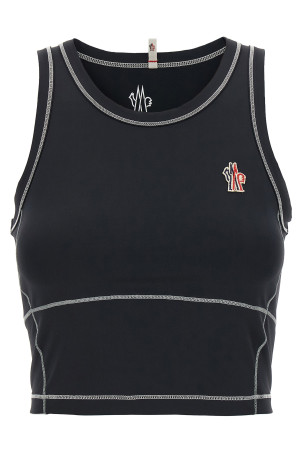 Нашивка з логотипом спортивний топ Чорний MONCLER GRENOBLE K10988P00001899YG999 Нашивка з логотипом спортивний топ Чорний MONCLER GRENOBLE K10988P00001899YG999