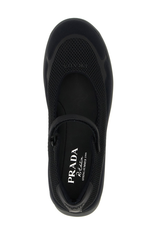 Сітчасті балетки Чорний PRADA 1F111OF050YZUF0002 Сітчасті балетки Чорний PRADA 1F111OF050YZUF0002