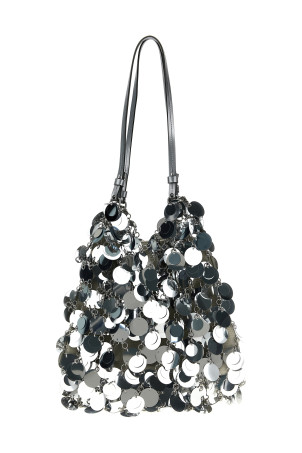 'Silver Sparkle Discs Large' shoulder bag Silver 'Silver Sparkle Discs Large' shoulder bag Silver