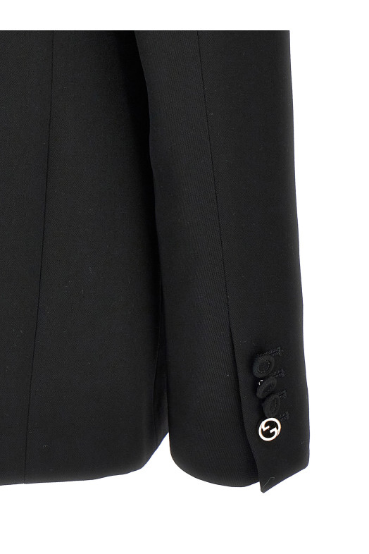 Double-breasted dress Black