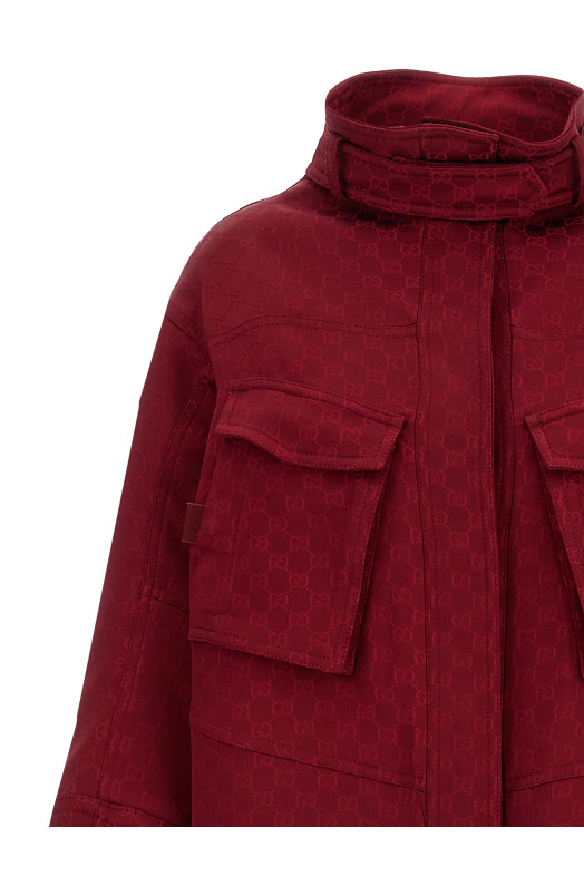 GG Пальто красное GUCCI 831112ZASZA6052 GG Пальто красное GUCCI 831112ZASZA6052