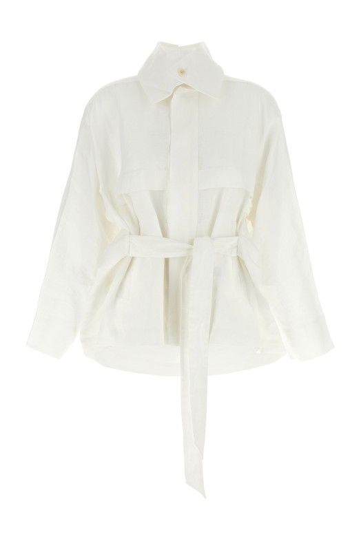 Піджак ISSEY MIYAKE 'Hempen' Білий IM56FC55205