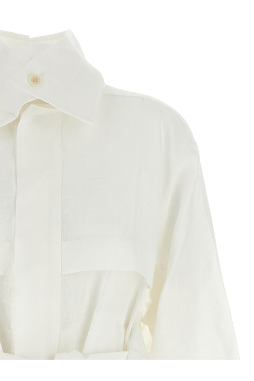 Піджак ISSEY MIYAKE 'Hempen' Білий IM56FC55205