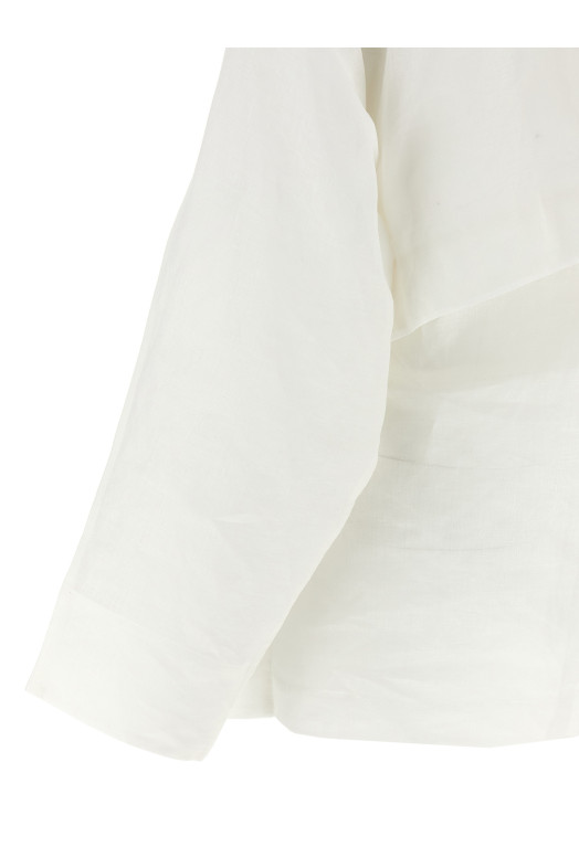 Піджак ISSEY MIYAKE 'Hempen' Білий IM56FC55205