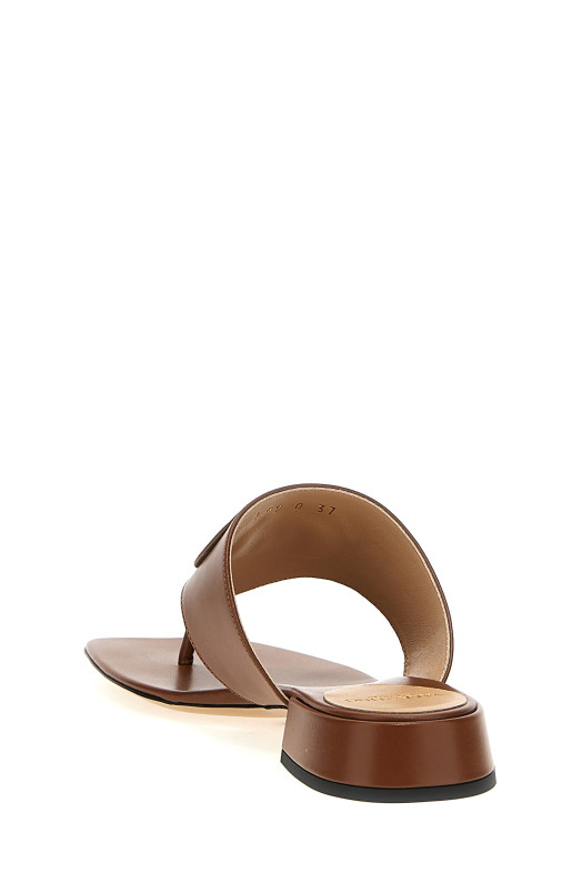Valentino Garavani VLogo Signature Sandals Brown Valentino Garavani VLogo Signature Sandals Brown