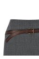 Спідниця з поясом Сіра PRADA P151WGSOOO16NOF0480 Спідниця з поясом Сіра PRADA P151WGSOOO16NOF0480