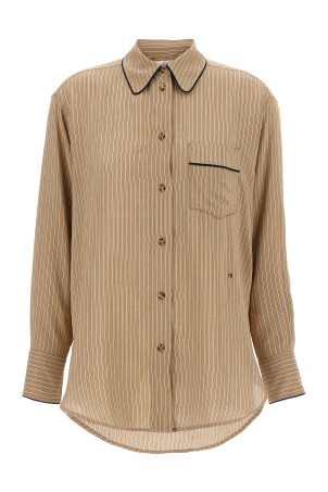 Сорочка VICTORIA BECKHAM 'Piping Detail Pyjama' Коричнева 1125WSH006013ATOBACCOMIDNIGHT Сорочка VICTORIA BECKHAM 'Piping Detail Pyjama' Коричнева 1125WSH006013ATOBACCOMIDNIGHT
