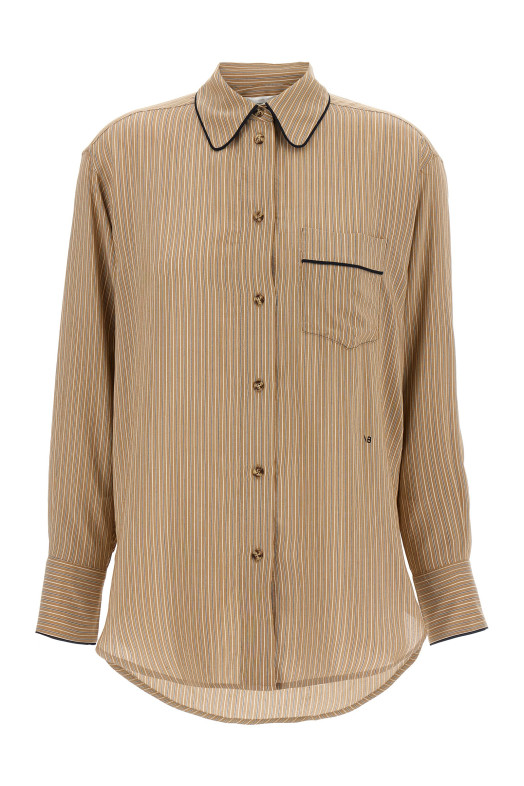Сорочка VICTORIA BECKHAM 'Piping Detail Pyjama' Коричнева 1125WSH006013ATOBACCOMIDNIGHT Сорочка VICTORIA BECKHAM 'Piping Detail Pyjama' Коричнева 1125WSH006013ATOBACCOMIDNIGHT