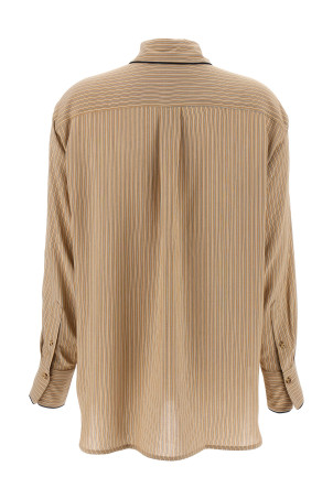 Сорочка VICTORIA BECKHAM 'Piping Detail Pyjama' Коричнева 1125WSH006013ATOBACCOMIDNIGHT Сорочка VICTORIA BECKHAM 'Piping Detail Pyjama' Коричнева 1125WSH006013ATOBACCOMIDNIGHT