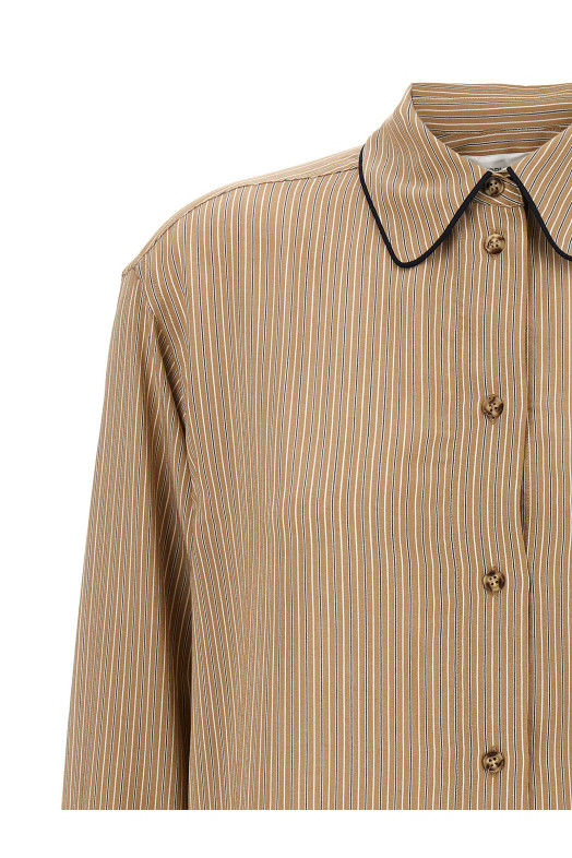 Сорочка VICTORIA BECKHAM 'Piping Detail Pyjama' Коричнева 1125WSH006013ATOBACCOMIDNIGHT Сорочка VICTORIA BECKHAM 'Piping Detail Pyjama' Коричнева 1125WSH006013ATOBACCOMIDNIGHT
