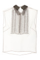 Шифоновий топ з бісером Сірий ALBERTA FERRETTI A020751410488 Шифоновий топ з бісером Сірий ALBERTA FERRETTI A020751410488
