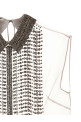 Шифоновий топ з бісером Сірий ALBERTA FERRETTI A020751410488 Шифоновий топ з бісером Сірий ALBERTA FERRETTI A020751410488