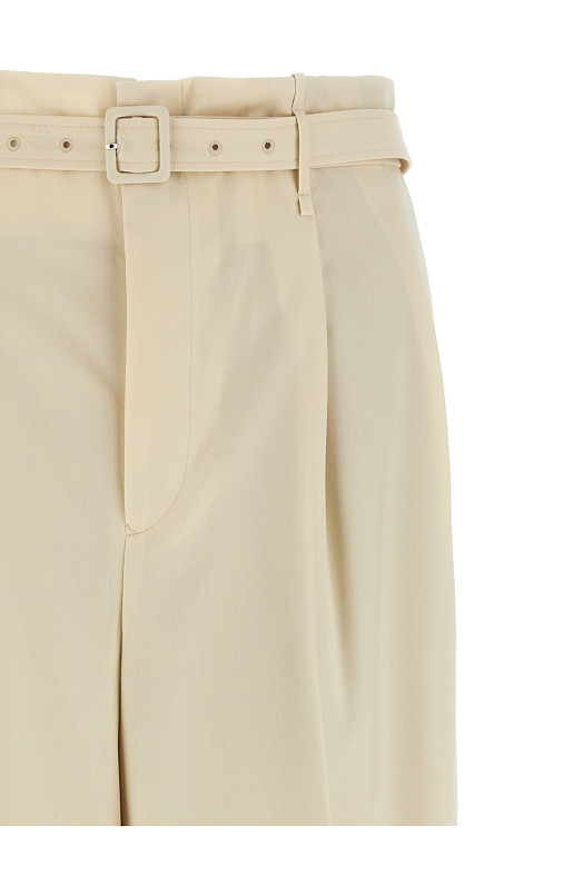 Шерстяные брюки Бежевый A25SP04MTIVORY Шерстяные брюки Бежевый A25SP04MTIVORY
