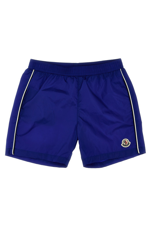 Шорти для плавання з нашивкою з логотипом Синій MONCLER ENFANT K19542C0000953326739 Шорти для плавання з нашивкою з логотипом Синій MONCLER ENFANT K19542C0000953326739