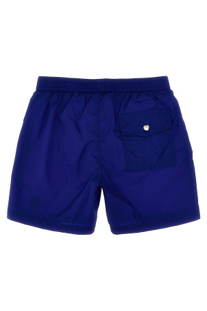Шорты для плавания с нашивкой логотипа Синий MONCLER ENFANT K19542C0000953326739 Шорты для плавания с нашивкой логотипа Синий MONCLER ENFANT K19542C0000953326739