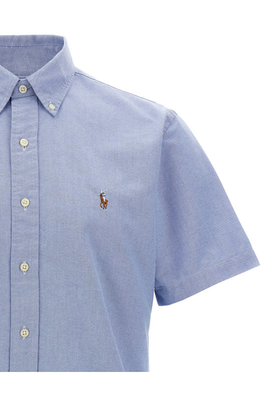 Сорочка з вишивкою логотипу СИНЯ POLO RALPH LAUREN 710850782001 Сорочка з вишивкою логотипу СИНЯ POLO RALPH LAUREN 710850782001
