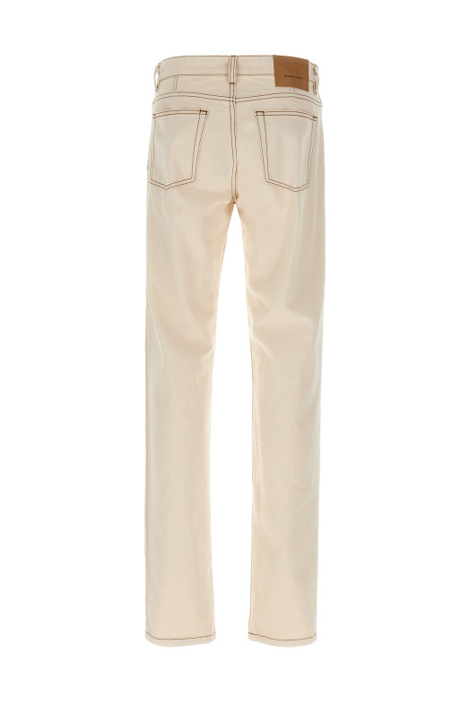 Окрашенные джинсы Бежевый AMI PARIS HTR001DE0039136 Окрашенные джинсы Бежевый AMI PARIS HTR001DE0039136