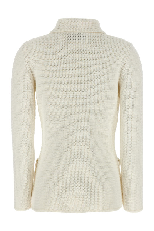 Cotton cardigan White