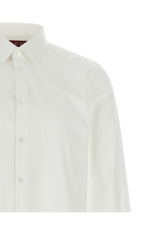 Сорочка з попліну Біла GUCCI 791735262429000