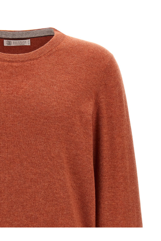 Cashmere sweater orange
