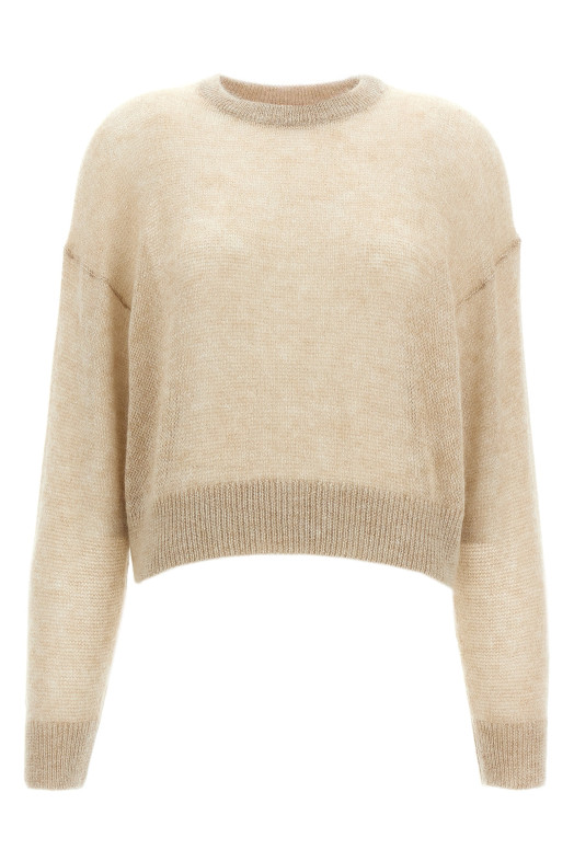 Lurex sweater Beige Lurex sweater Beige