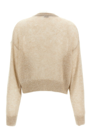 Lurex sweater Beige