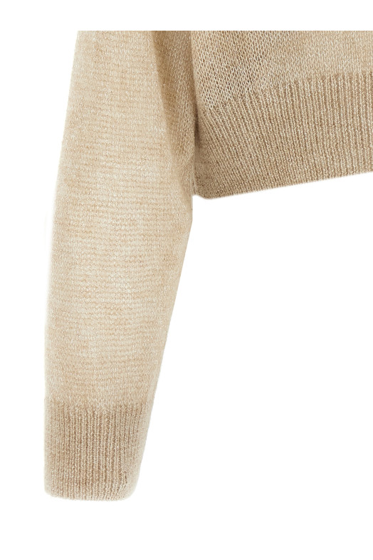 Lurex sweater Beige Lurex sweater Beige