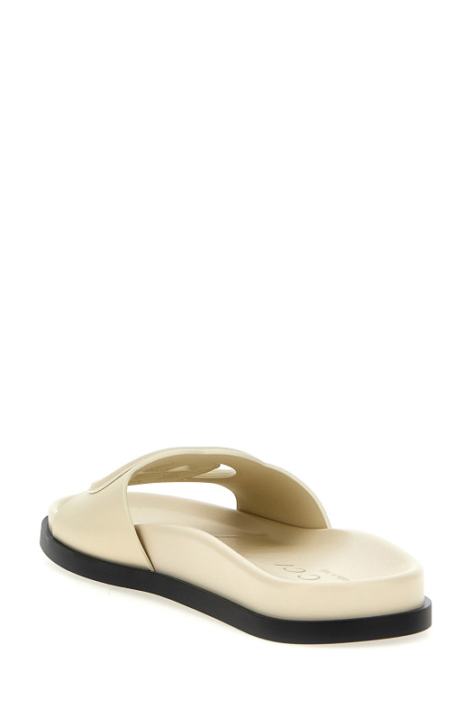 Слайди з вирізаним логотипом Білий GUCCI 816334US0009540