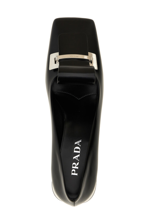 Шкіряні туфлі Чорний PRADA 1I963NFD035055F0002 Шкіряні туфлі Чорний PRADA 1I963NFD035055F0002